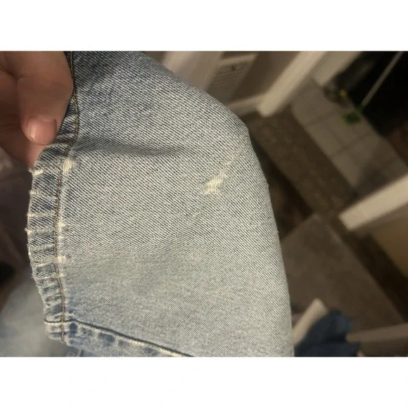 VINTAGE Levis 550 Jeans Shorts Mens 40 Relaxed Jorts Blue Denim 90s, 396 - Picture 3 of 8